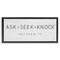 Stupell Industries Ask Seek Knock Minimal Scripture Framed Floater Canvas Wall Art